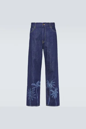 Alanui Jungle printed straight jeans