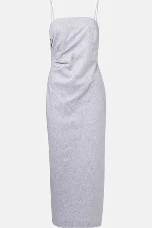 Vince Cotton and linen midi dress