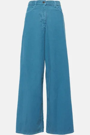 The Row Chan cotton corduroy wide-leg pants