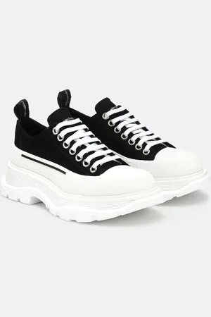 Alexander McQueen Tread Slick canvas platform sneakers