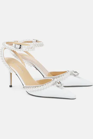Mach & Mach Diamond of Elizabeth satin pumps