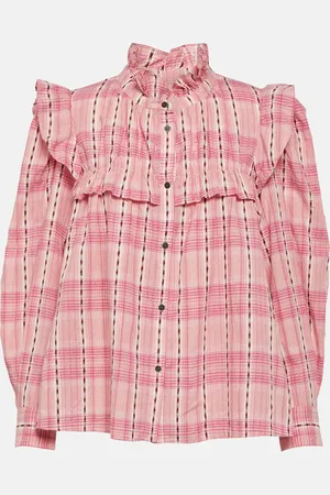 Marant Etoile Idety checked cotton blouse