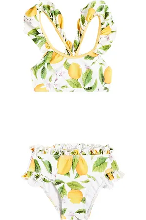 Suncracy Palermo printed ruffled bikini