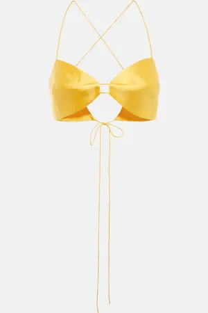 The Sei Silk satin bra top