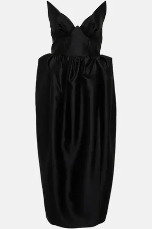 ZIMMERMANN Matchmaker silk and wool midi dress