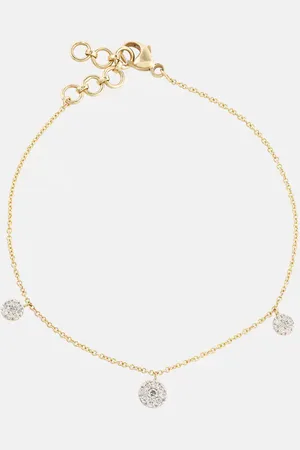 STONE AND STRAND Disco 10kt bracelet with diamonds