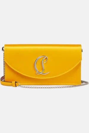 Christian Louboutin Loubi54 satin clutch