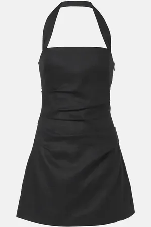 SIR Halter neck linen minidress