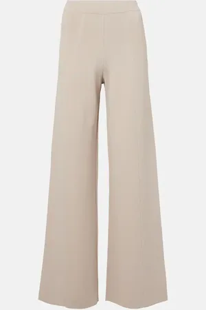 Max Mara Assiro crÃªpe wide-leg pants