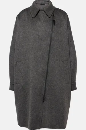 Brunello Cucinelli Oversized cashmere car coat
