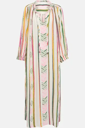 Velvet Jacquard cotton midi dress