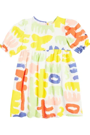 Bobo Choses Carnival puff-sleeve cotton dress