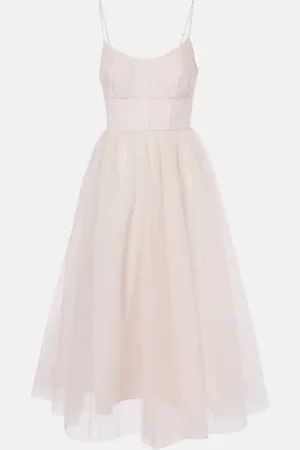 ZIMMERMANN Tulle corset dress
