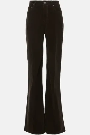 Ami High-rise cotton corduroy flared pants