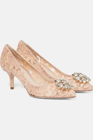 Dolce & Gabbana Bellucci embellished lace pumps