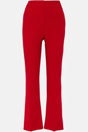 VALENTINO Cady Couture silk straight pants