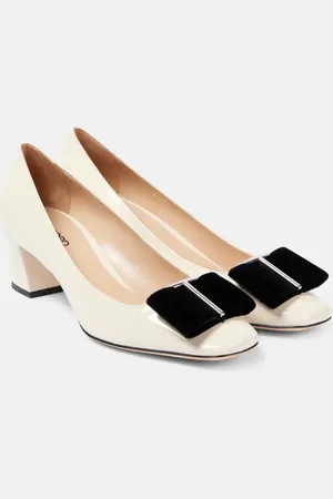 Tom Ford Audrey 55 bow-detail patent leather pumps
