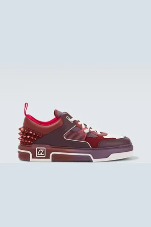 Christian Louboutin Astroloubi embellished leather sneakers