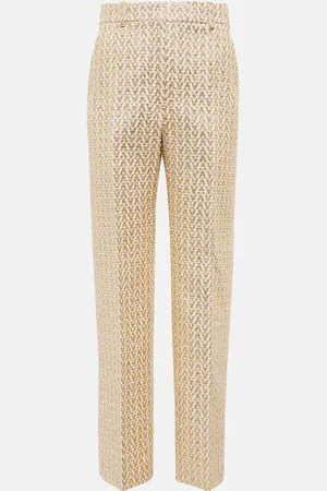 VALENTINO Optical boucle pants