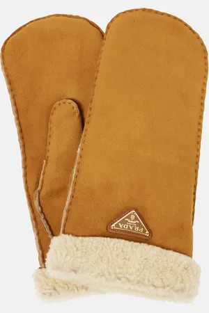 Prada Shearling mittens