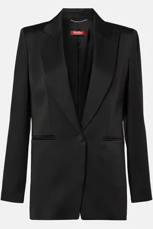 Max Mara Galazia satin blazer
