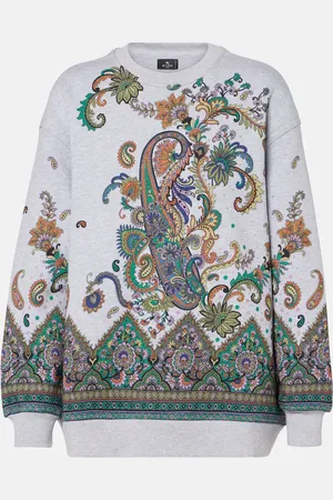 Etro Paisley cotton jersey sweatshirt