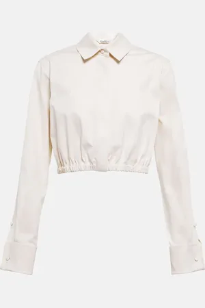 Max Mara Tevere cropped shirt