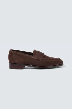 GEORGE CLEVERLEY Bradley II suede penny loafers