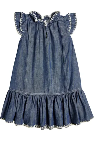 ZIMMERMANN Devi embroidered denim dress