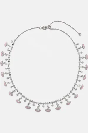 Kamyen The Eye 18kt white gold choker with enamel and diamonds