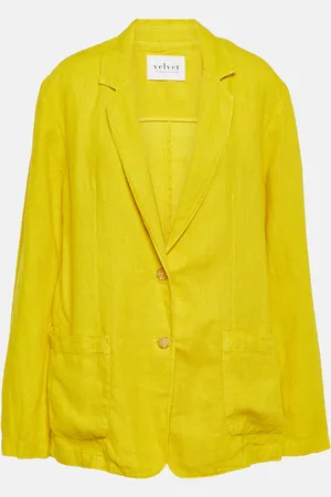 Velvet Cassie linen blazer