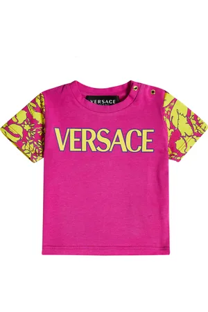 VERSACE Baby Barocco Silhouette cotton-blend T-shirt