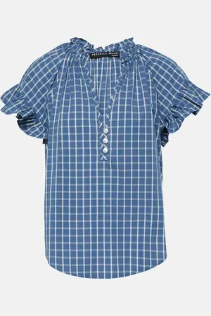 VERONICA BEARD Milly ruffled cotton blouse