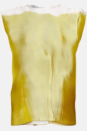 Prada Sleeveless silk-blend blouse
