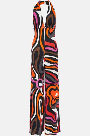 Puccini Marmo halterneck jumpsuit