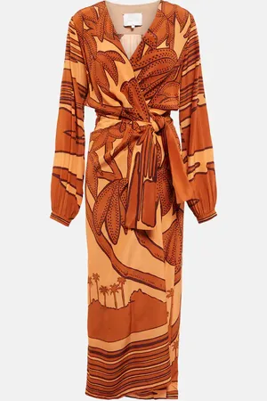 JOHANNA ORTIZ Silk crÃªpe de chine maxi dress