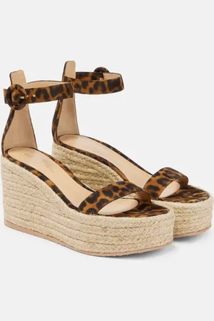 Gianvito Rossi Portofino suede espadrille wedges