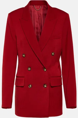 Victoria Beckham Double-breasted wool-blend blazer