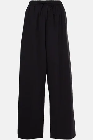 The Row Hubert cotton wide-leg pants