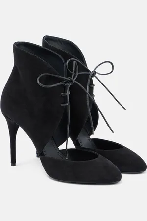 Alaïa 90 suede lace-up pumps