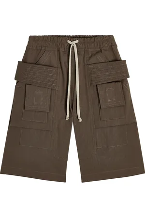 Rick Owens Pods cotton-blend cargo shorts