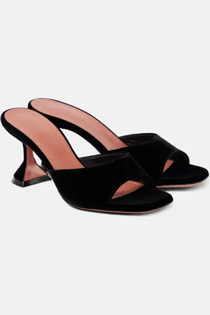 Amina Muaddi Lupita 70 velvet mules