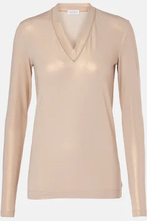 Brunello Cucinelli Cotton-blend top