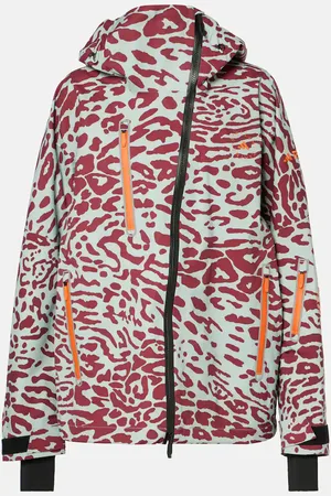 adidas X Terrex TrueNature 2L leopard-print ski jacket