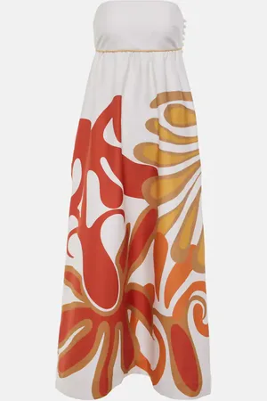Adriana Degreas Algae cotton-blend maxi dress