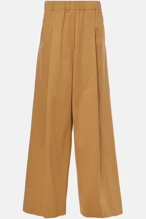 DRIES VAN NOTEN Cotton wide-leg pants
