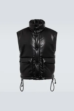 Nanushka Jovan faux leather puffer vest