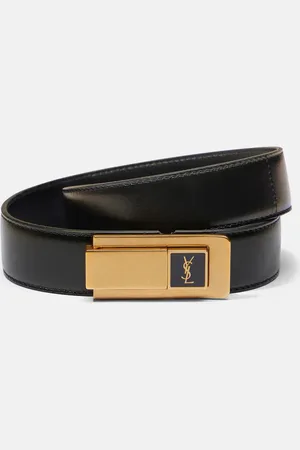 Saint Laurent Monogram leather belt