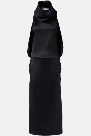 The Attico Satin midi dress