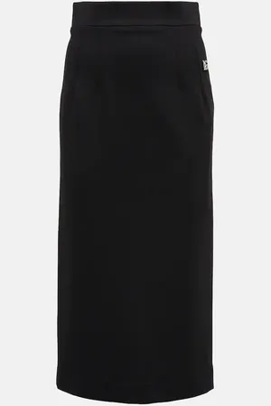 Dolce & Gabbana Pencil jersey midi skirt